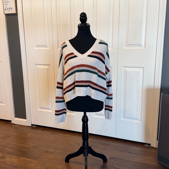 La Hearts Rust and Cream Knit Sweater - Picture 12 of 12